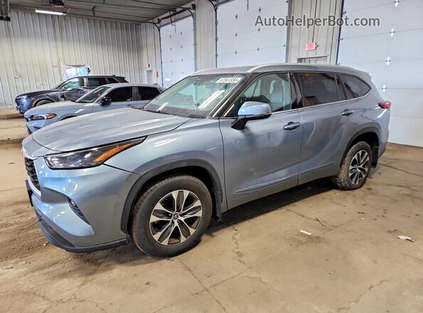 5TDGZRBH0NS197901 2022 TOYOTA HIGHLANDER Gray Հետևի ձախ