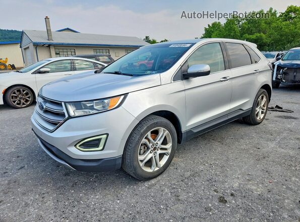 2FMPK3K93HBB59834 2017 FORD EDGE Silver Trasero izquierdo