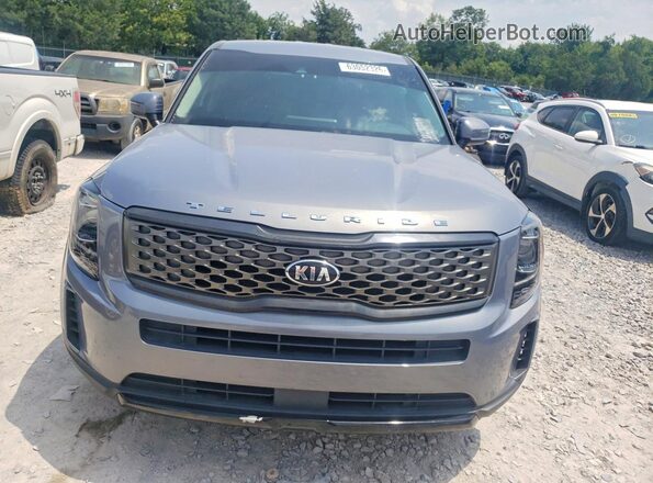 5XYP2DHC2LG009439 2020 KIA TELLURIDE Gray Widok z tyłu