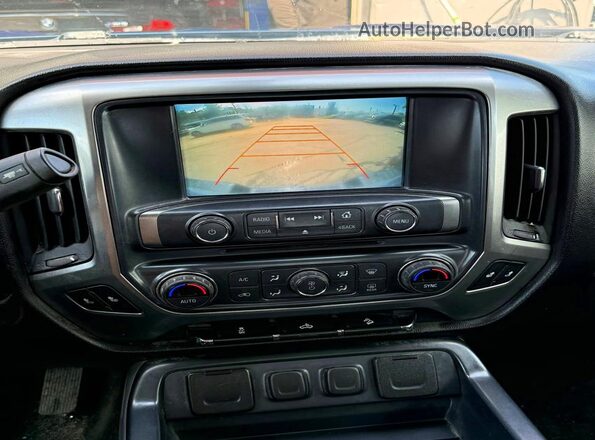 1GCVKREC8HZ243781 2017 CHEVROLET SILVERADO Blue Instrument cluster view