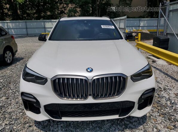 5UXJU4C01LL227744 2020 BMW X5 White Вид ззаду