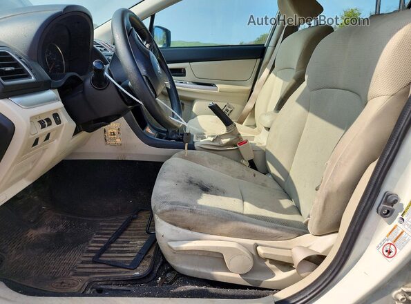 JF1GPAA64G9245074 2016 SUBARU IMPREZA Белый Вид панели приборов