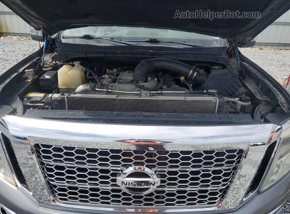 1N6BA1F24HN509508 2017 NISSAN TITAN Gray Vista del compartimento del motor