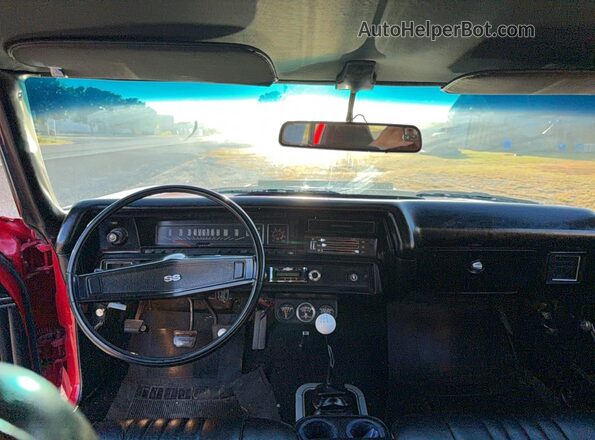 1C37J2K592505 1972 CHEVROLET CHEVELLE Red უკანა სავარძლების ხედი