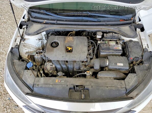 5NPD84LF7KH483185 2019 HYUNDAI ELANTRA Белый Вид подкапотного пространства