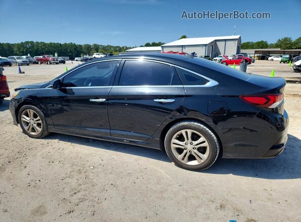 5NPE34AF4JH684935 2018 HYUNDAI SONATA Black Trasero derecho