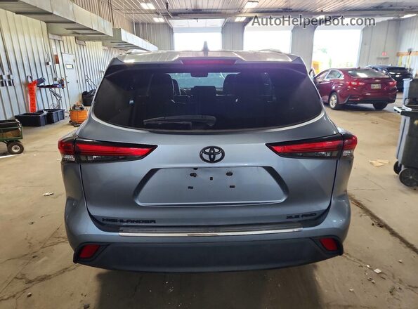 5TDGZRBH0NS197901 2022 TOYOTA HIGHLANDER Gray Սալոնի դիմացի տեսք