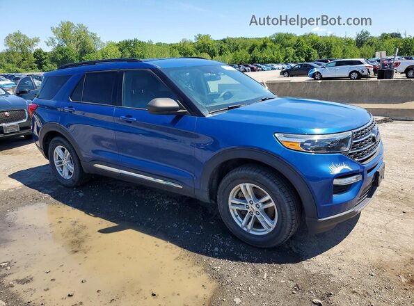 1FMSK8DHXLGA75104 2020 FORD EXPLORER Blue Դիմացի տեսք
