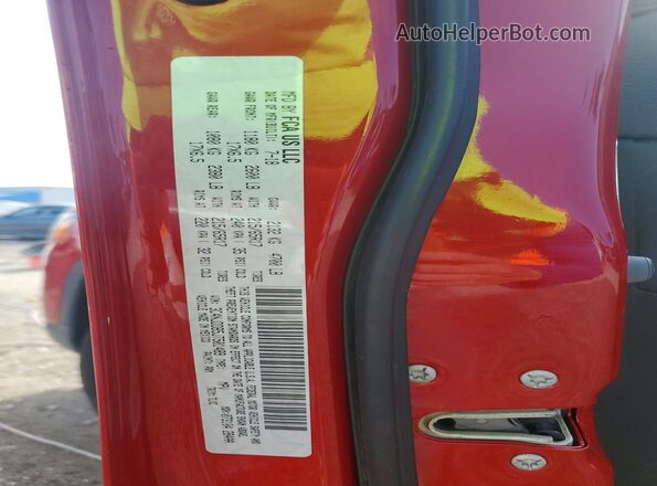 3C4NJDDB5JT501489 2018 JEEP COMPASS Red VIN sticker view