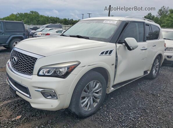 JN8AZ2NF3G9610455 2016 INFINITI QX80 White Հետևի ձախ