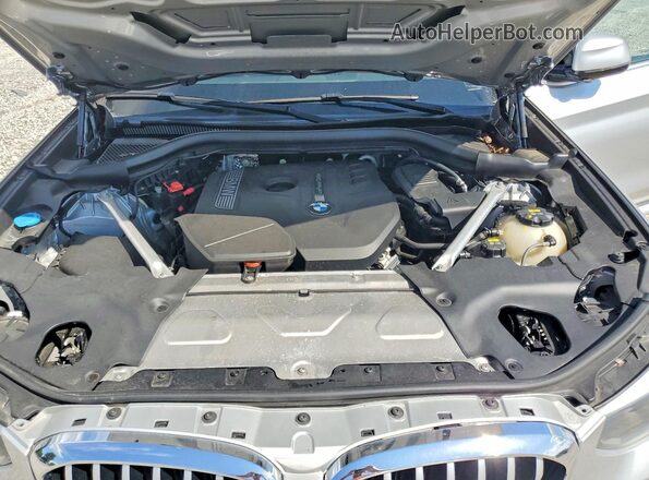 5UXTR9C56KLE21044 2019 BMW X3 Silver VIN կոդի պիտակի տեսք