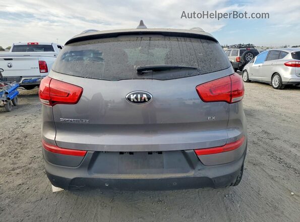 KNDPC3AC9G7842577 2016 KIA SPORTAGE Gray Widok wnętrza z przodu