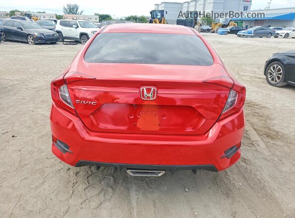 2HGFC2F50GH550421 2016 HONDA CIVIC Red Widok wnętrza z przodu