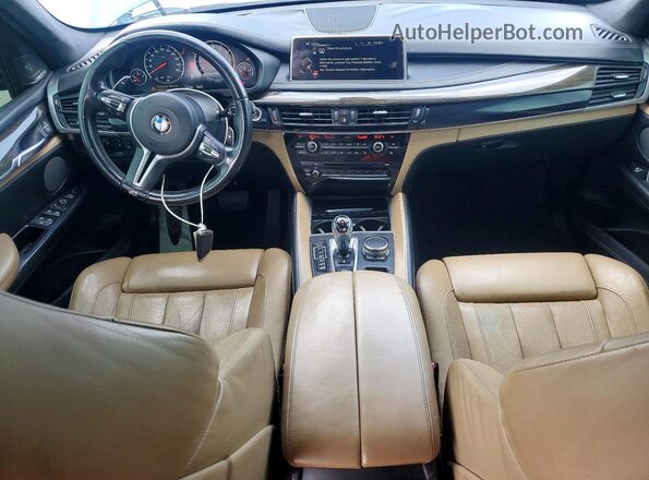 5YMKT6C57G0R77812 2016 BMW X5 Blue Widok zestawu wskaźników