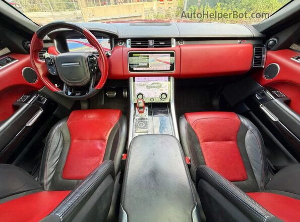 SALWZ2SE8JA191871 2018 LAND ROVER RANGE Red Instrument cluster view