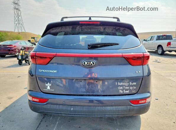 KNDPNCAC0H7152700 2017 KIA SPORTAGE Blue Widok wnętrza z przodu