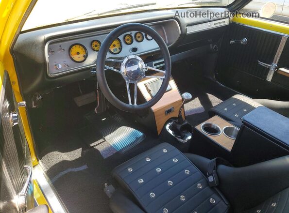 45480L109684 1964 CHEVROLET EL Yellow Widok deski rozdzielczej