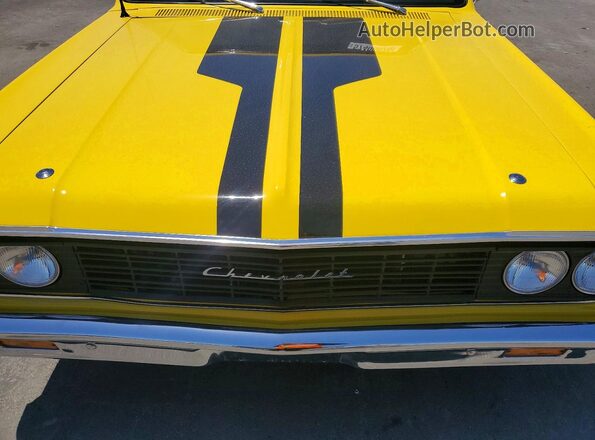 45480L109684 1964 CHEVROLET EL Yellow Widok wnętrza z tyłu