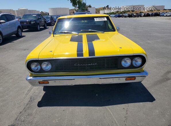 45480L109684 1964 CHEVROLET EL Yellow Widok z przodu