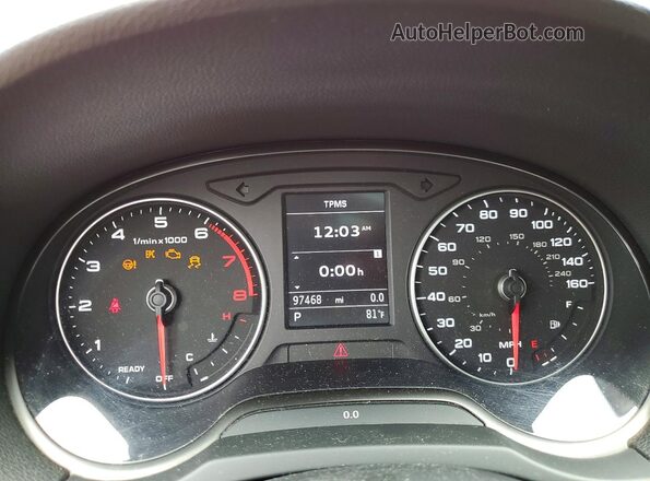 WAUB8GFFXJ1072533 2018 AUDI A3 Red Вид задніх сидінь