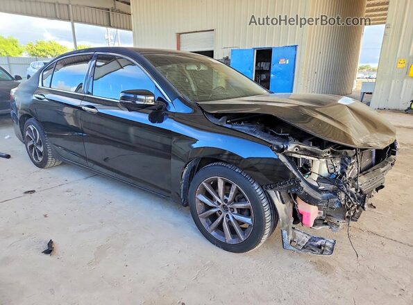 1HGCR3F80HA025408 2017 HONDA ACCORD Black Vista frontal