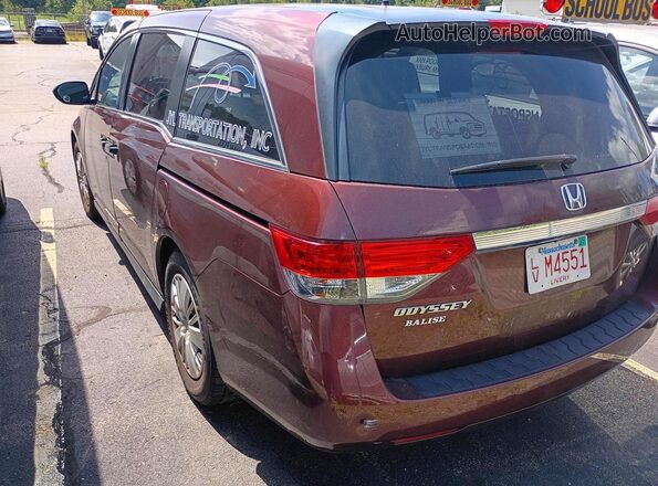 5FNRL5H26GB101556 2016 HONDA ODYSSEY Burgundy Front right