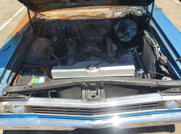 45680L143560 1964 CHEVROLET EL Blue Widok komory silnika