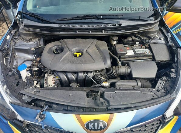 KNAFK5A83G5548669 2016 KIA FORTE Желтый Вид подкапотного пространства
