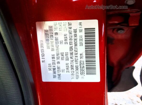 JM3KE4BY9G0798021 2016 MAZDA CX-5 Red VIN კოდის სტიკერის ხედი
