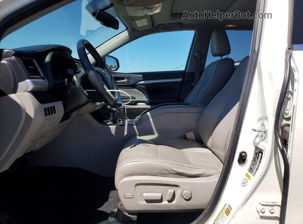 5TDKKRFH7GS182162 2016 TOYOTA HIGHLANDER White Առջևի վահանակի տեսք