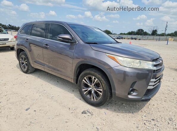 5TDZARFH4JS034253 2018 TOYOTA HIGHLANDER Gray Widok z przodu
