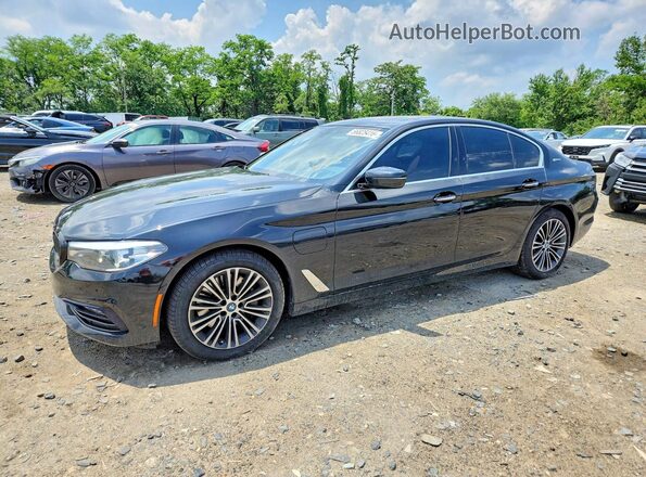 WBAJB1C57JB084753 2018 BMW 5 SERIES Black Trasero izquierdo