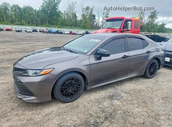 4T1B11HK6JU017604 2018 TOYOTA CAMRY Серый Задняя левая четверть