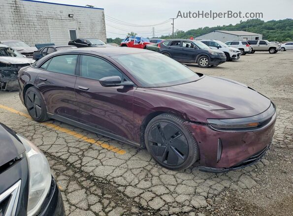 50EA1TEA7SA002518 2025 LUCID AIR Burgundy წინა ხედი