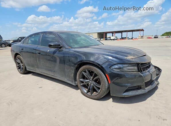 2C3CDXBG5JH218120 2018 DODGE CHARGER Black Вид спереду