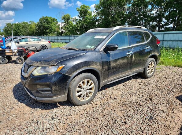 5N1AT2MV3HC879383 2017 NISSAN ROGUE Black Rear left