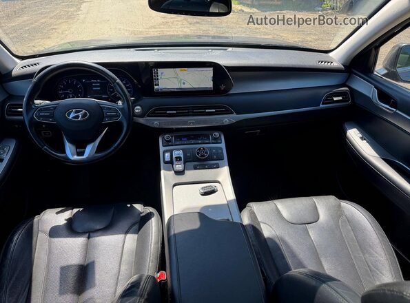 KM8R4DHE0LU066415 2020 HYUNDAI PALISADE Blue Vista de los asientos traseros