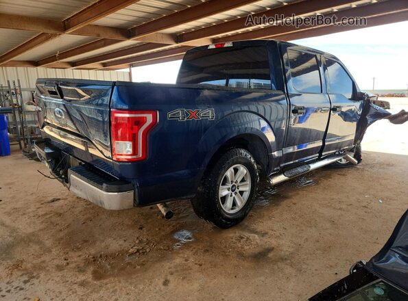 1FTEW1E83HKD82159 2017 FORD F150 Синий Передняя правая четверть