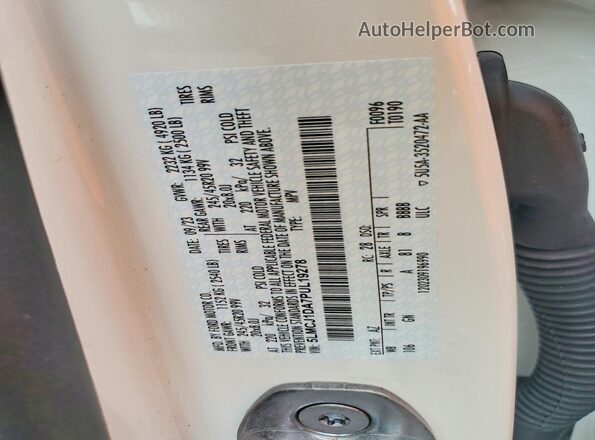 5LMCJ1DA7PUL19278 2023 LINCOLN CORSAIR White Вид підкапотного простору
