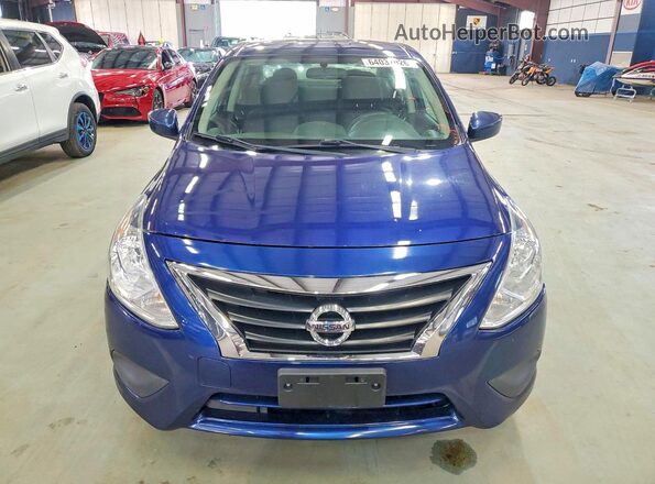 3N1CN7APXKL869085 2019 NISSAN VERSA Blue Вид ззаду