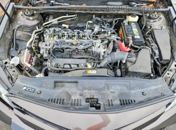 4T1B11HK6JU574237 2018 TOYOTA CAMRY Brown Vista del compartimento del motor