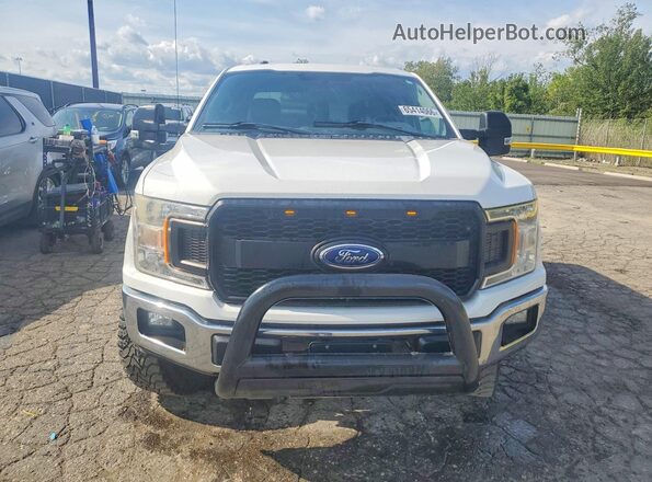 1FTFW1E59JFC66862 2018 FORD F150 White Widok z tyłu