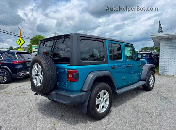 1C4HJXDN4LW149902 2020 JEEP WRANGLER Blue Передня права чверть