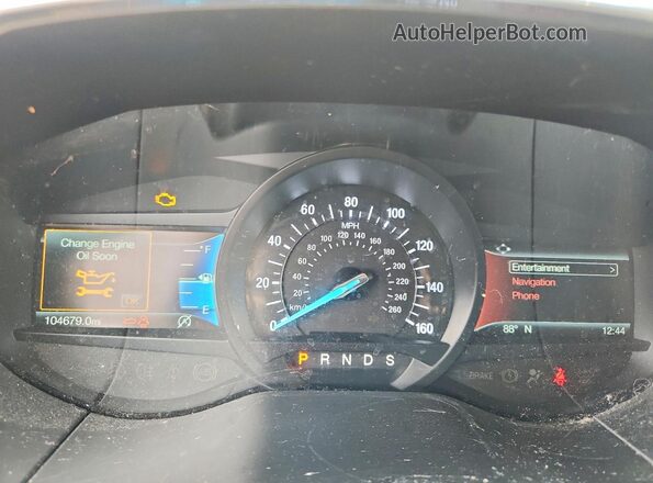 2FMPK4K90KBC22434 2019 FORD EDGE Black უკანა სავარძლების ხედი