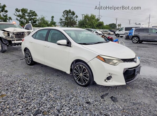 2T1BURHE0GC517090 2016 TOYOTA COROLLA White Вид спереду