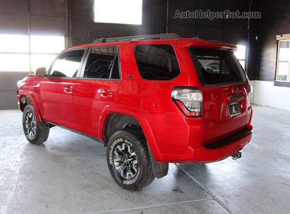 JTEBU5JR0H5437725 2017 TOYOTA 4RUNNER Red წინა ხედი