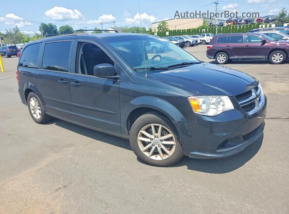 2C4RDGCG4GR380313 2016 DODGE CARAVAN Black Вид спереду