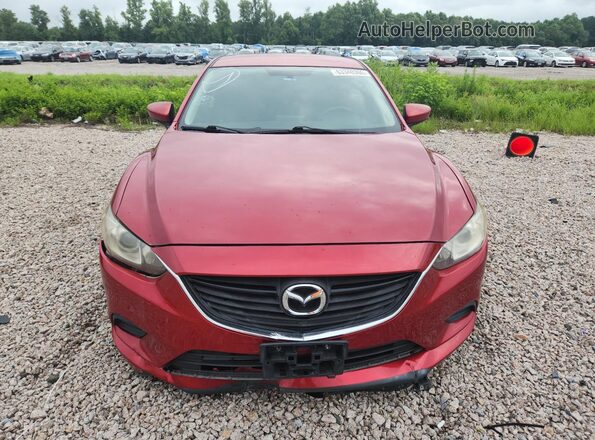 JM1GJ1U56G1407252 2016 MAZDA 6 Red Widok z tyłu