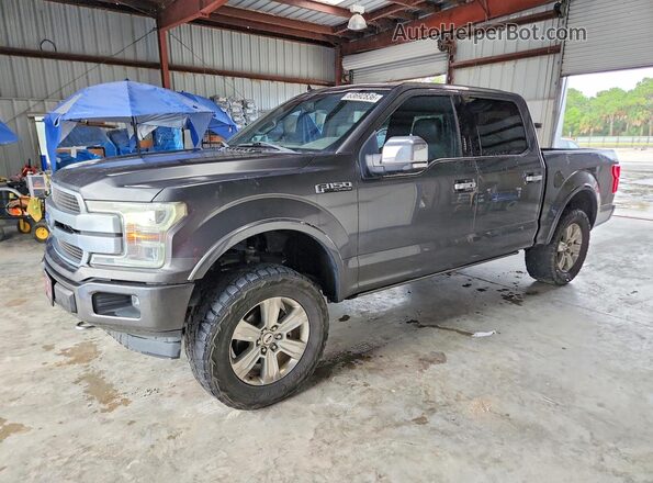 1FTEW1E46KFB21041 2019 FORD F150 Gray Հետևի ձախ
