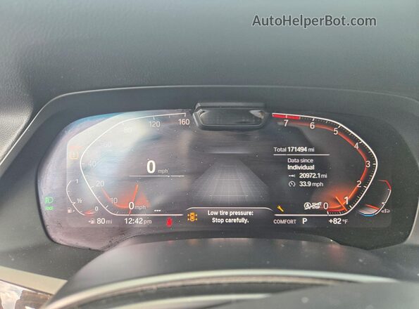 5UXCW2C03L9A00871 2020 BMW X7 Черный Вид щитка приборов